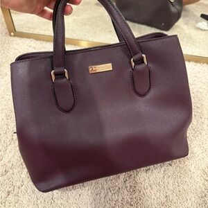 Kate Spade Purple Shoulder Bag with Classic Silhouette